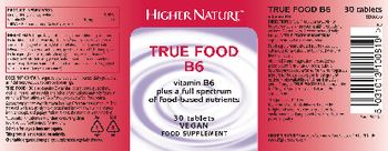 Higher Nature True Food B6 - food supplement