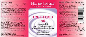 Higher Nature True Food B6 - food supplement