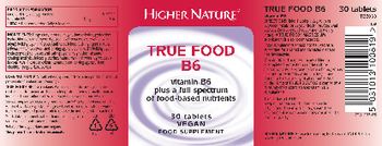 Higher Nature True Food B6 - food supplement