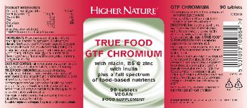 Higher Nature True Food GTF Chromium - food supplement