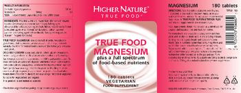 Higher Nature True Food Magnesium - food supplement