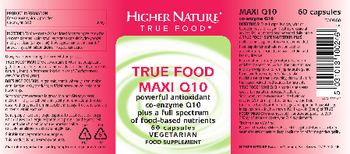 Higher Nature True Food Maxi Q10 - food supplement