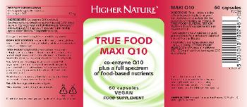 Higher Nature True Food Maxi Q10 - food supplement
