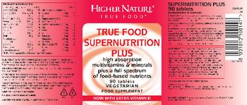 Higher Nature True Food Supernutrition Plus - food supplement