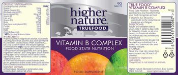 Higher Nature True Food Vitamin B Complex - food supplement