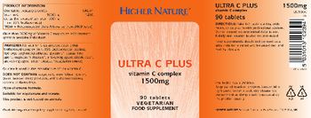 Higher Nature Ultra C Plus 1500 mg - food supplement