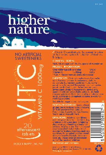 Higher Nature Vit C 1000 mg - food supplement