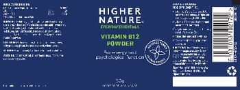 Higher Nature Vitamin B12 Powder - food supplement