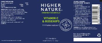 Higher Nature Vitamin C & Rosehips - food supplement