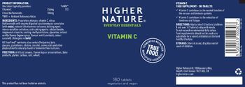 Higher Nature Vitamin C - food supplement