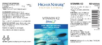 Higher Nature Vitamin K2 - food supplement