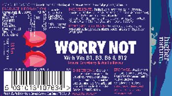 Higher Nature Worry Not - food supplement