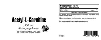 Highland Laboratories Acetyl-L-Carnitine 500 mg - supplement
