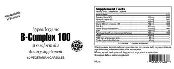 Highland Laboratories B-Complex 100 - supplement
