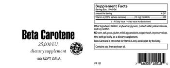 Highland Laboratories Beta Carotene 25,000 IU - supplement
