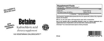 Highland Laboratories Betaine - supplement