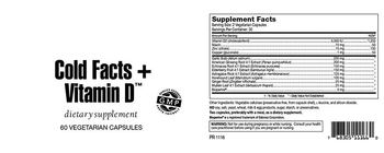 Highland Laboratories Cold Facts + Vitamin D - supplement