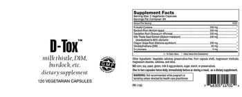 Highland Laboratories D-Tox - supplement