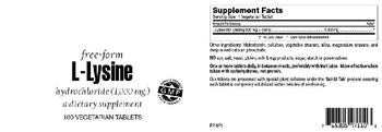 Highland Laboratories L-Lysine Hydrochloride 1,000 mg - supplement