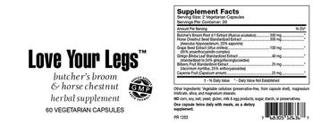 Highland Laboratories Love Your Legs - herbal supplement