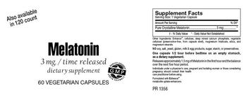 Highland Laboratories Melatonin 3 mg Time Released - supplement