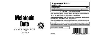 Highland Laboratories Melatonin Dots - supplement