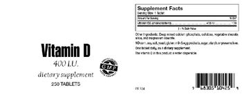 Highland Laboratories Vitamin D 400 IU - supplement