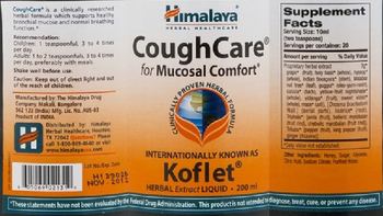 Himalaya CoughCare for Mucosal Comfort - 