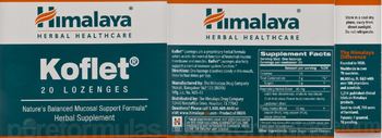 Himalaya Herbal Healthcare Koflet - herbal supplement