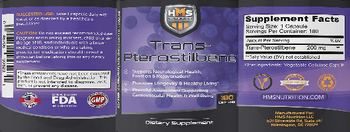 HMS Nutrition Heart Mind Soul Trans-Pterostilbene - supplement