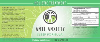 Holistic Healing Center Anti Anxiety Sleep Formula - supplement