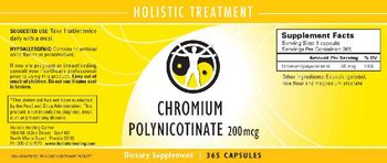 Holistic Healing Center Chromium Polynicotinate 200 mcg - supplement