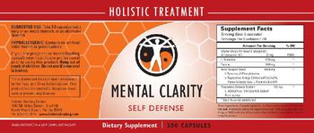 Holistic Healing Center Mental Clarity Self Defense - supplement