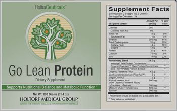 HoltraCeuticals Go Lean Protein - supplement