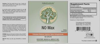 HoltraCeuticals NO Max - supplement