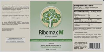 HoltraCeuticals Ribomax M - supplement