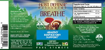 Host Defense Mushrooms Breathe - supplement