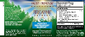 Host Defense Mushrooms Breathe Extract - supplement