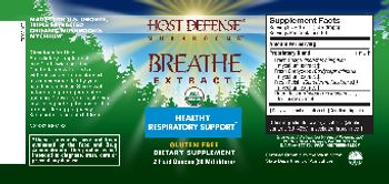 Host Defense Mushrooms Breathe Extract - supplement