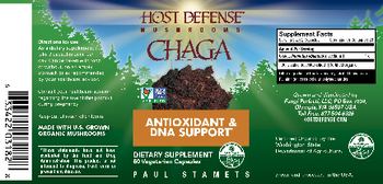 Host Defense Mushrooms Chaga - supplement