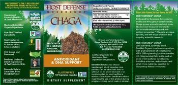 Host Defense Mushrooms Chaga - supplement