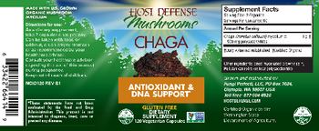 Host Defense Mushrooms Chaga - supplement