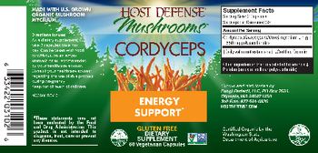 Host Defense Mushrooms Cordyceps - supplement