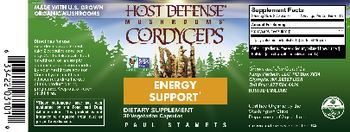 Host Defense Mushrooms Cordyceps - supplement