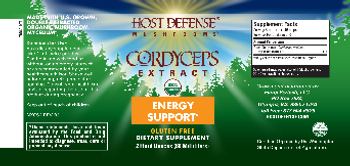 Host Defense Mushrooms Cordyceps Extract - 