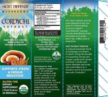 Host Defense Mushrooms Cordychi Extract - supplement