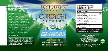Host Defense Mushrooms Cordychi Extract - supplement