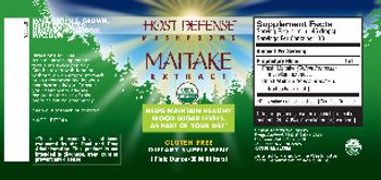 Host Defense Mushrooms Maitake Extract - supplement