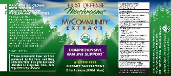 Host Defense Mushrooms MyCommunity Extract - supplement