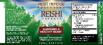 Host Defense Mushrooms Reishi Extract - supplement